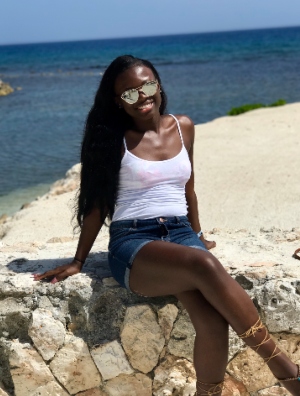 the author on the beach